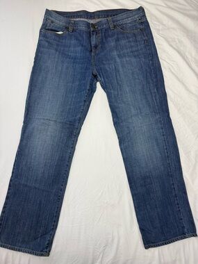 Talbots Women's Plus Straight-Leg Jeans in Medium Blue Wash